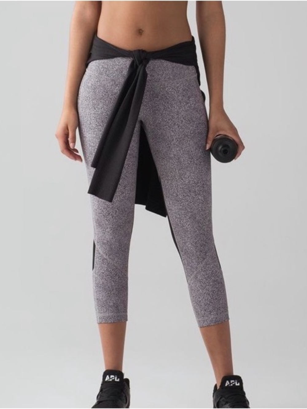 Lululemon Pace Rival Crop (22") Sea Spray Alpine White Dark Chrome / Black 6 View 2
